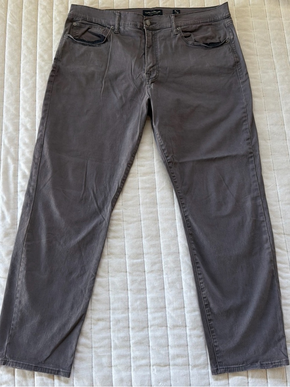 Lucky Brand Men's Slim Straight Gray Jeans